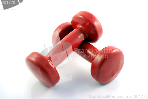 Image of Red Metall Dumbbells