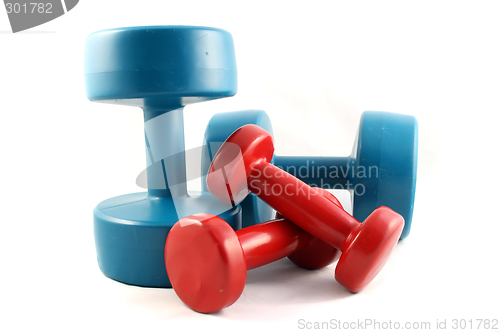 Image of Two sets of DumbbellsDumbbells