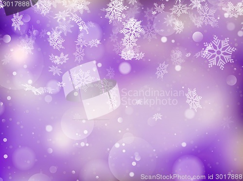 Image of Christmas background with snowflakes. EPS 10