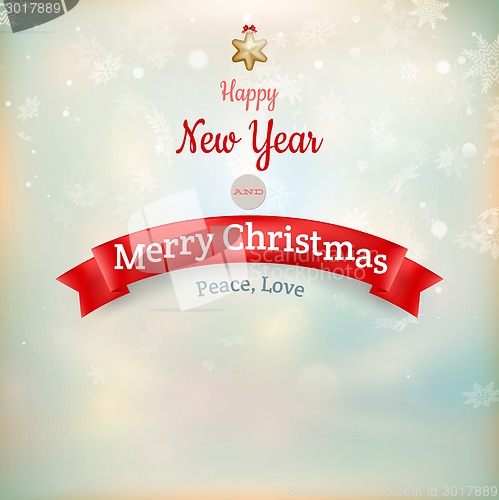 Image of Christmas landscape Poster. EPS 10