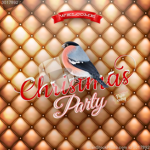 Image of Christmas party poster. EPS 10