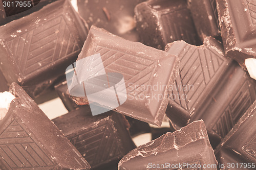Image of Pieces of milk chocolate