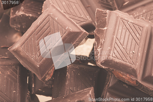 Image of Pieces of milk chocolate