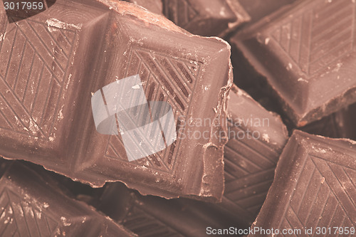 Image of Pieces of milk chocolate