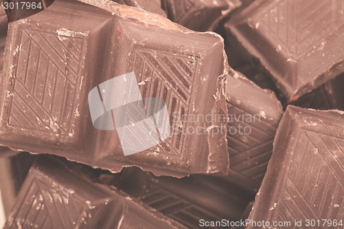 Image of Pieces of milk chocolate