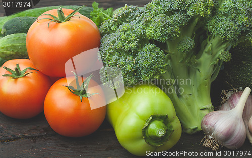 Image of Still life vegetables