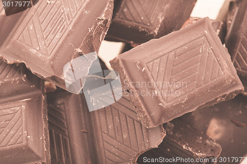 Image of Pieces of milk chocolate
