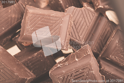 Image of Pieces of milk chocolate