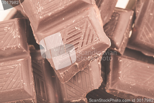 Image of Pieces of milk chocolate