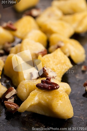 Image of Pumpkin gnocchi with mushroom sauce 