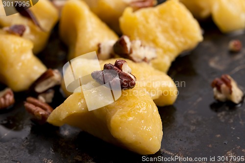 Image of Pumpkin gnocchi with mushroom sauce 