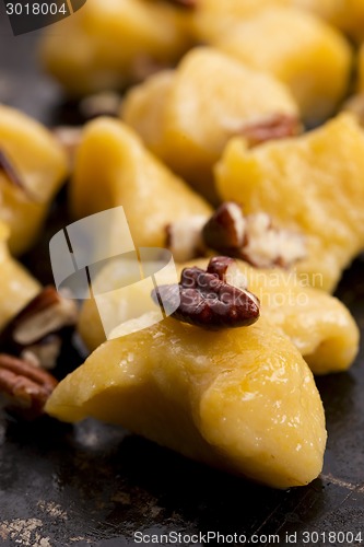 Image of Pumpkin gnocchi with mushroom sauce 