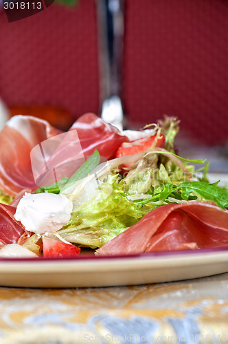 Image of cheese and bacon salad