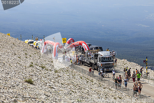 Image of Milestone on Mont Ventoux- Tour de France 2013