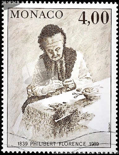 Image of Old Woman Stamp