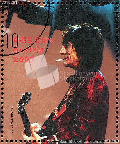 Image of Ronnie Wood Stamp