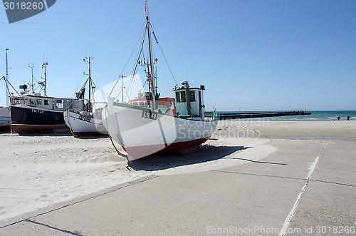 Image of Fishingboat on land