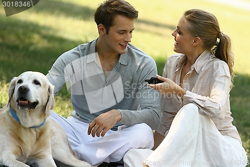 Image of couple recreation in the park