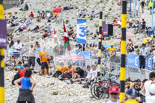 Image of Spectators of Le Tour de France on Mont Ventoux