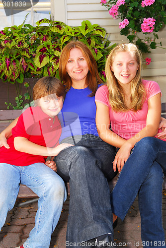 Image of Family at a house