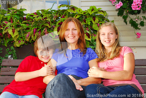 Image of Family at a house