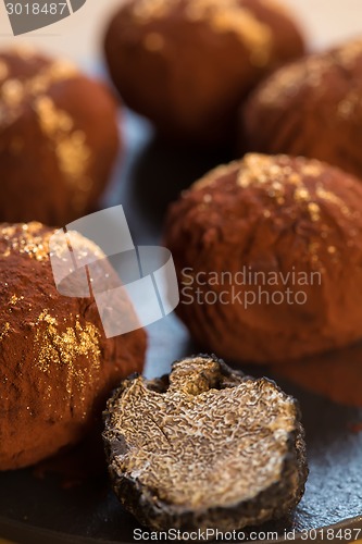 Image of delicious chocolate truffles