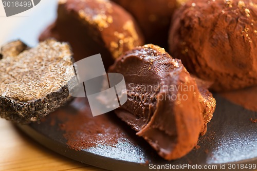 Image of delicious chocolate truffles