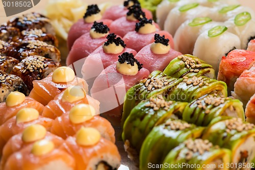 Image of set of Japanese sushi