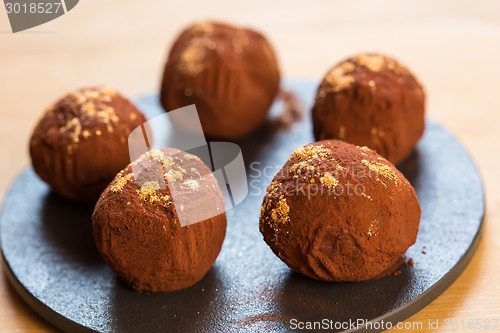 Image of delicious chocolate truffles