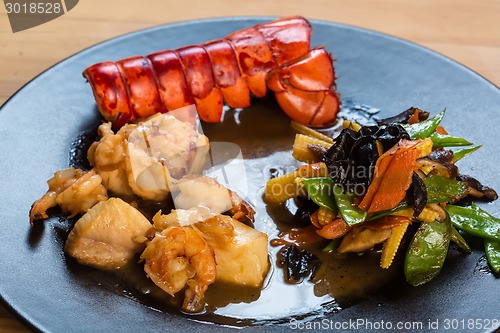 Image of Japanese Cuisine - Ebi Tempura with Vegetables