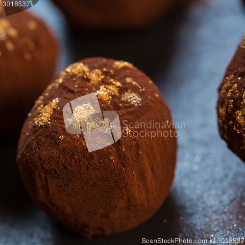 Image of delicious chocolate truffles