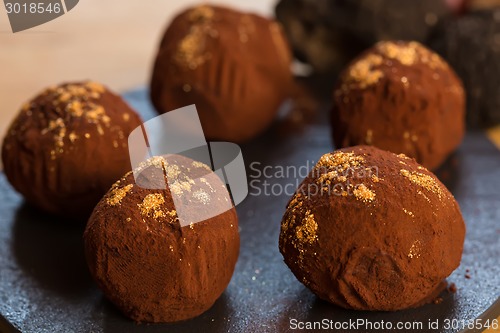 Image of delicious chocolate truffles