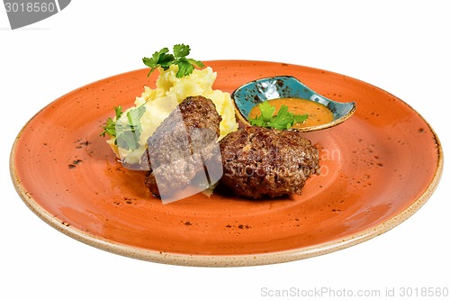 Image of Traditional cutlets with potatoes
