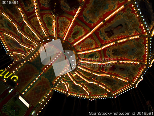 Image of Beautiful merry-go-round at the Oktoberfest in Munich