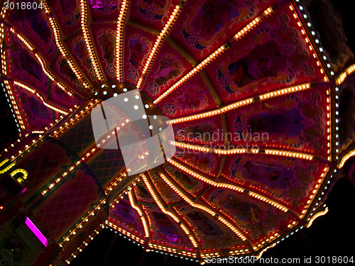 Image of Beautiful merry-go-round at the Oktoberfest in Munich