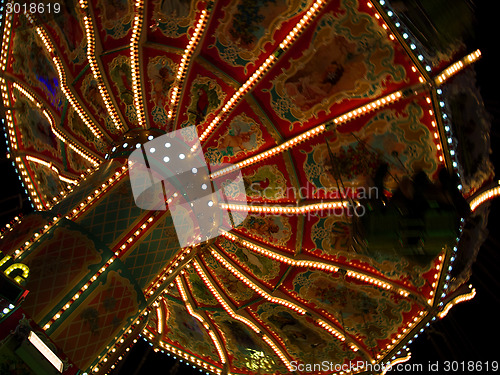 Image of Beautiful merry-go-round at the Oktoberfest in Munich