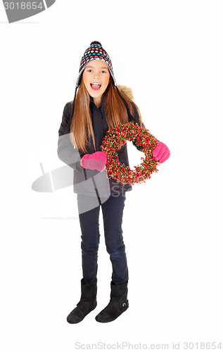 Image of Girl with wreath.