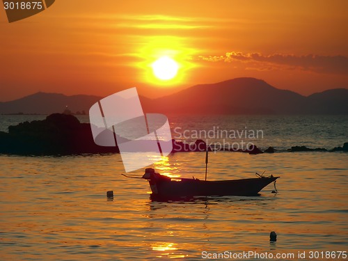 Image of Boat on Silent Water.