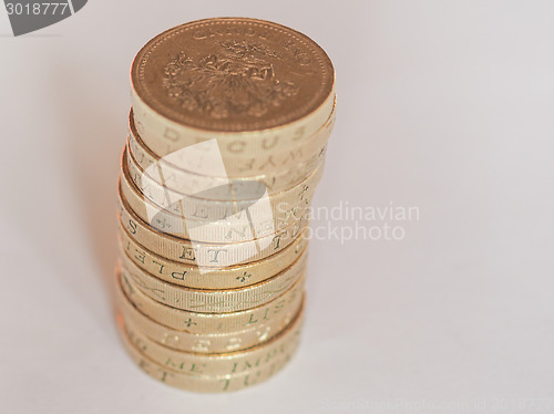 Image of Pound coin pile