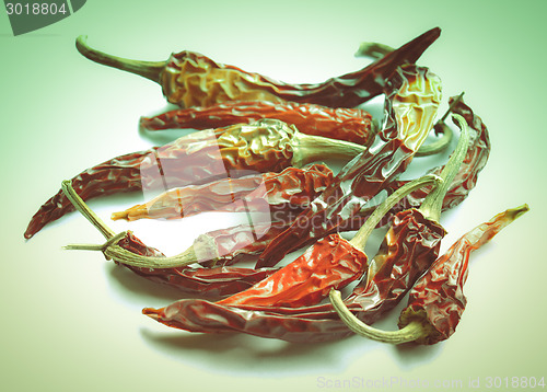 Image of Retro look Hot Peppers
