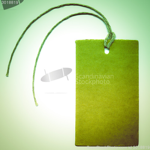 Image of Retro look Tag label