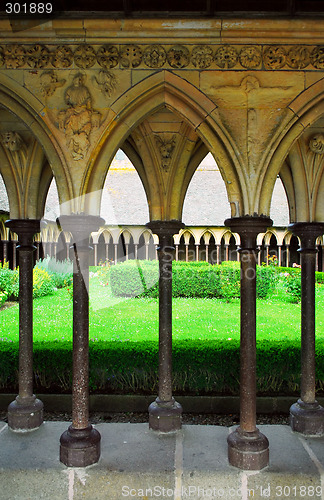 Image of Mont Saint Michel cloister garden