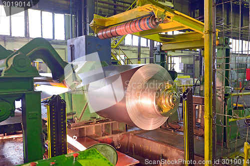 Image of steel coil processing machine