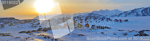 Image of colorful houses in Kulusuk, Greenland