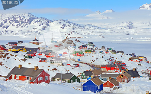 Image of Colorful houses in Greenland