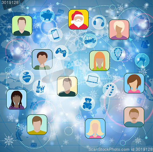 Image of Christmas Social Network