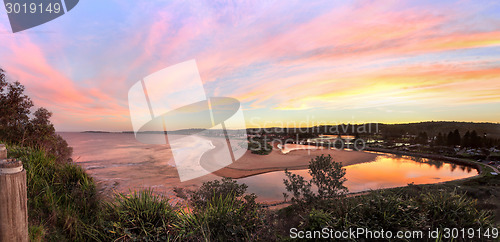 Image of Narrabeen panorama at sunset
