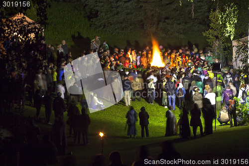 Image of Midsumer or John's eve celebration in Latvia