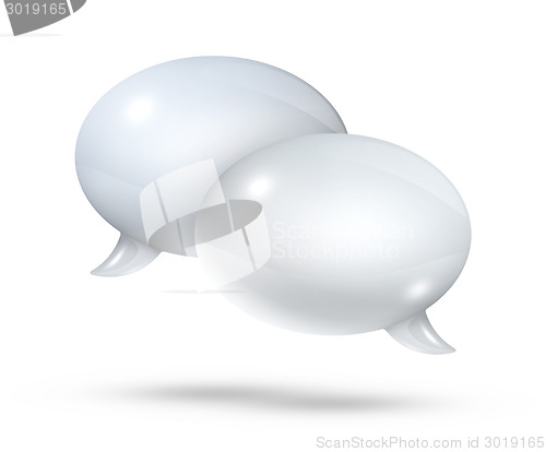 Image of White speech bubbles