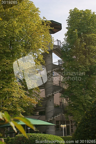 Image of corkscrew stairs